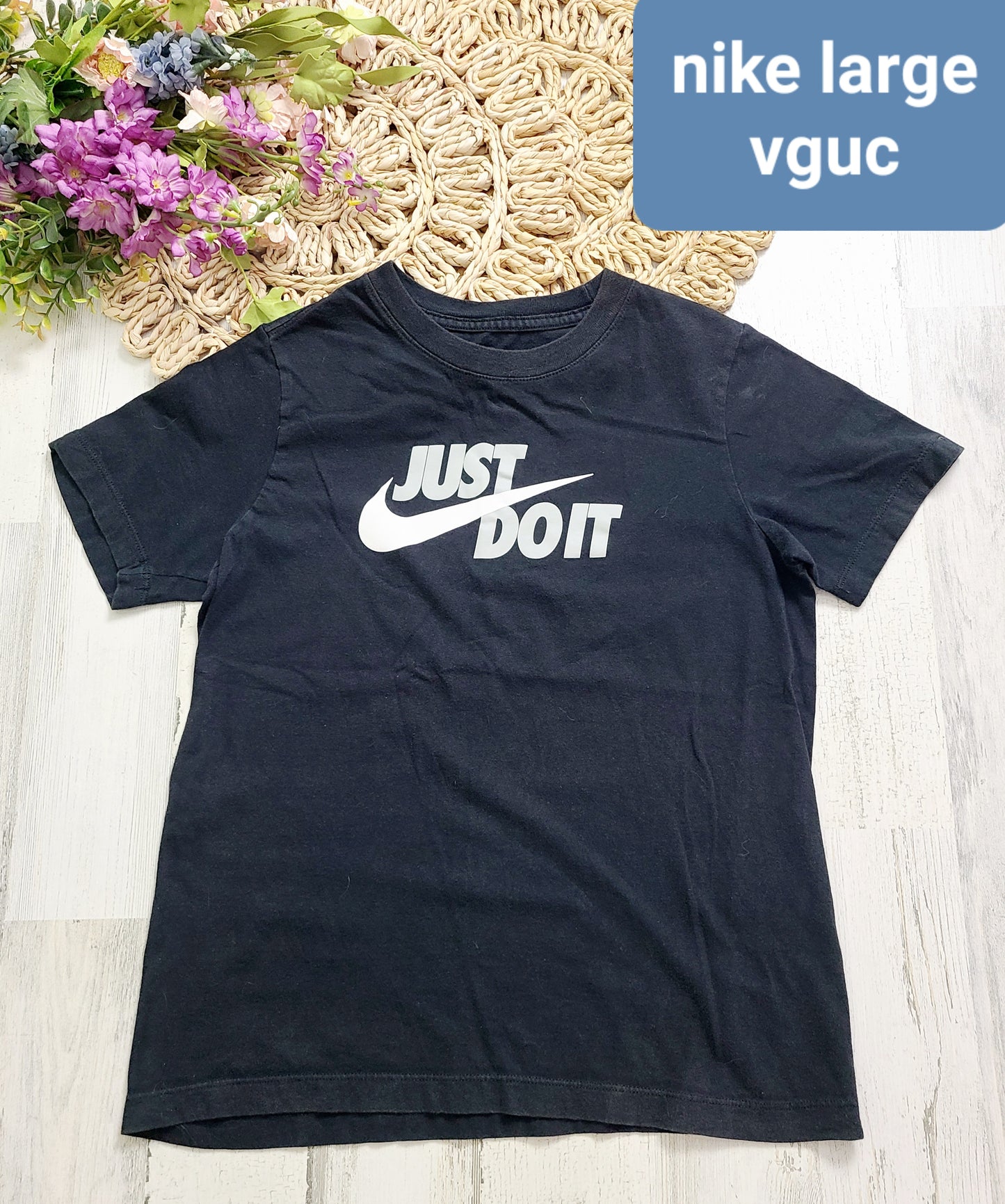 black nike just do it