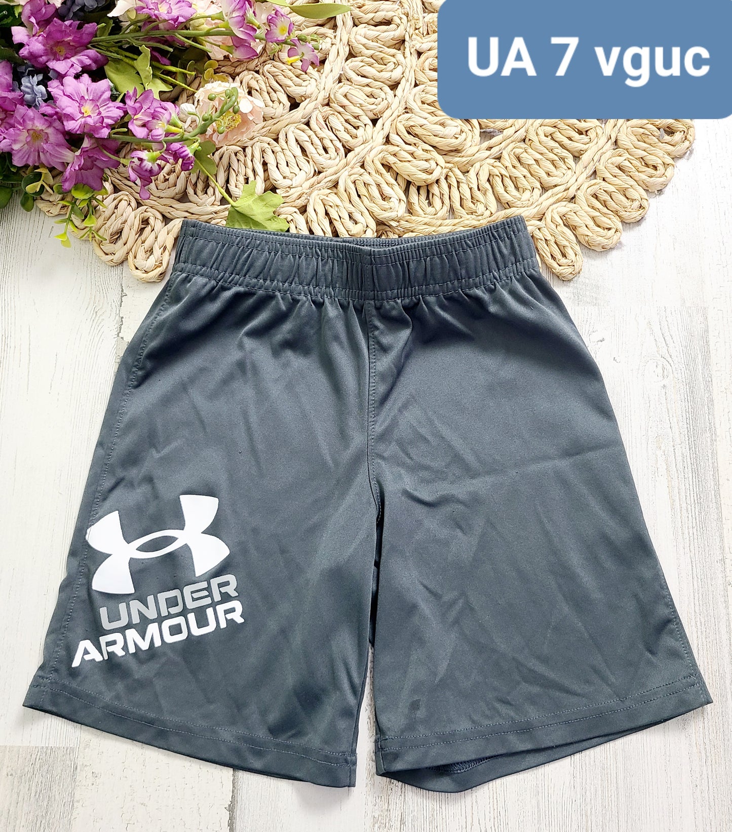 gray ua 7y shorts