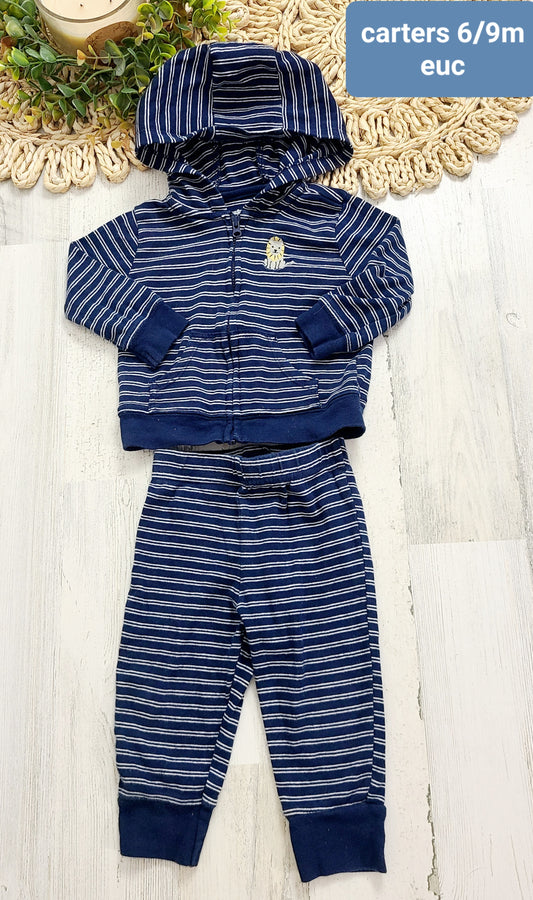 navy stripe lion carters outfit