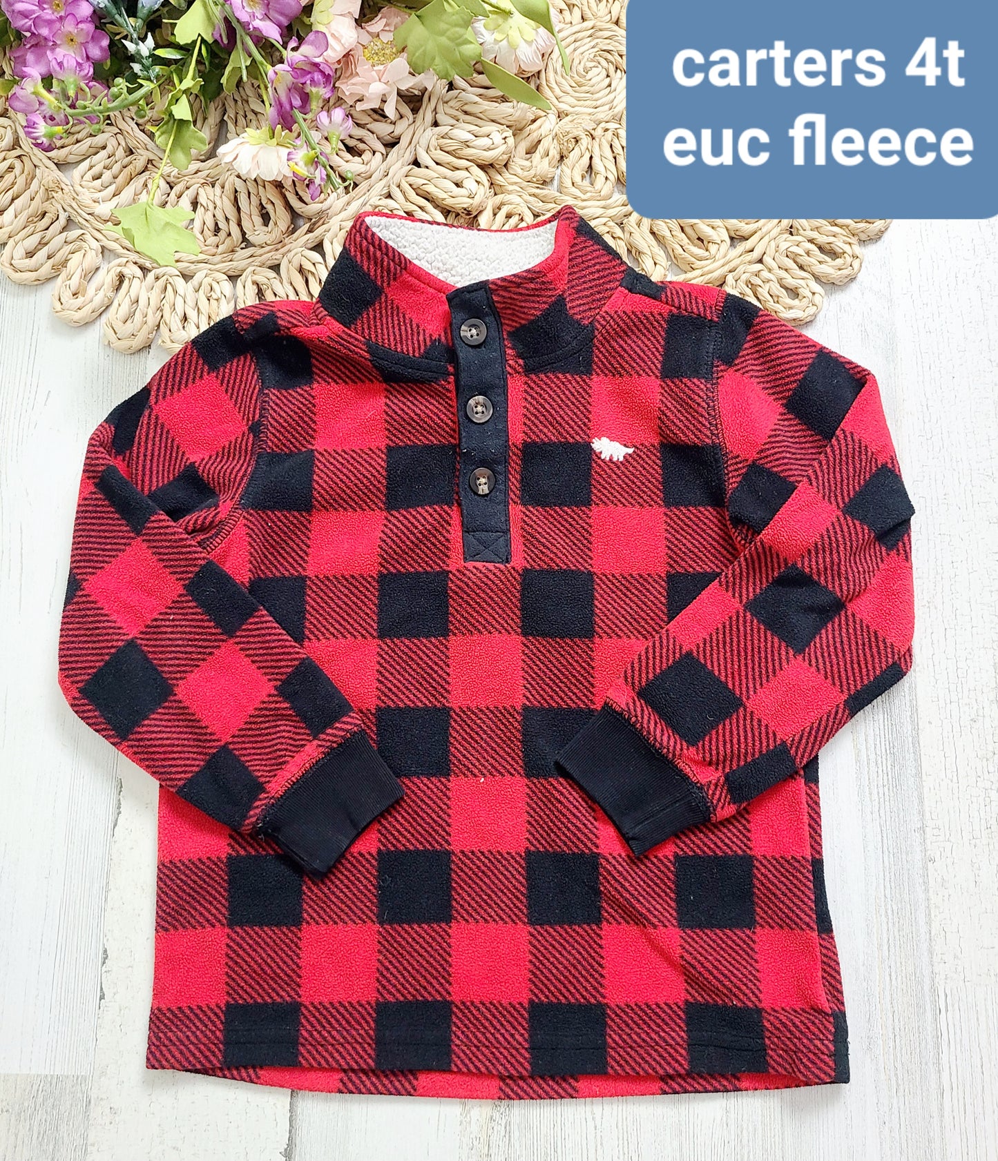 carters buffalo plaid fleece