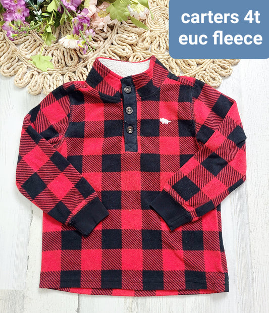 carters buffalo plaid fleece