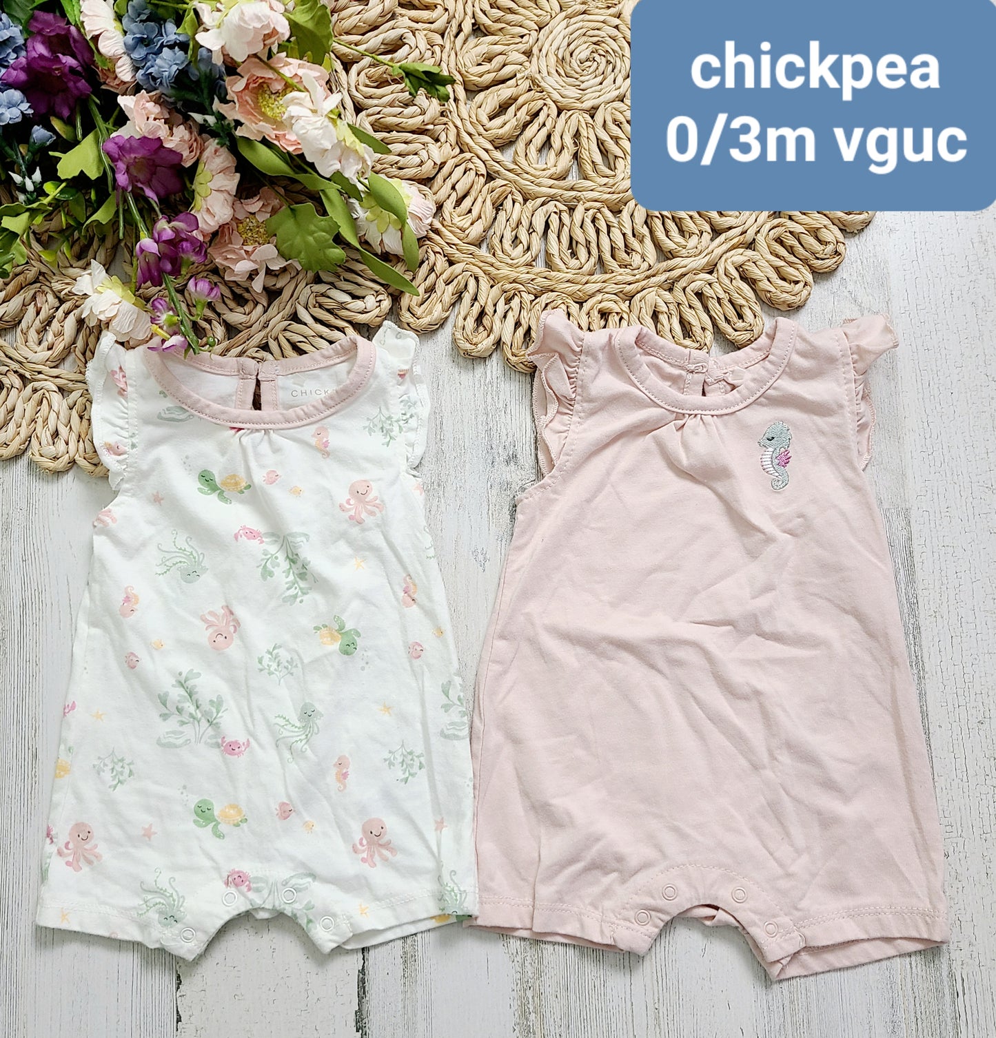 chickpea rompers 0/3m