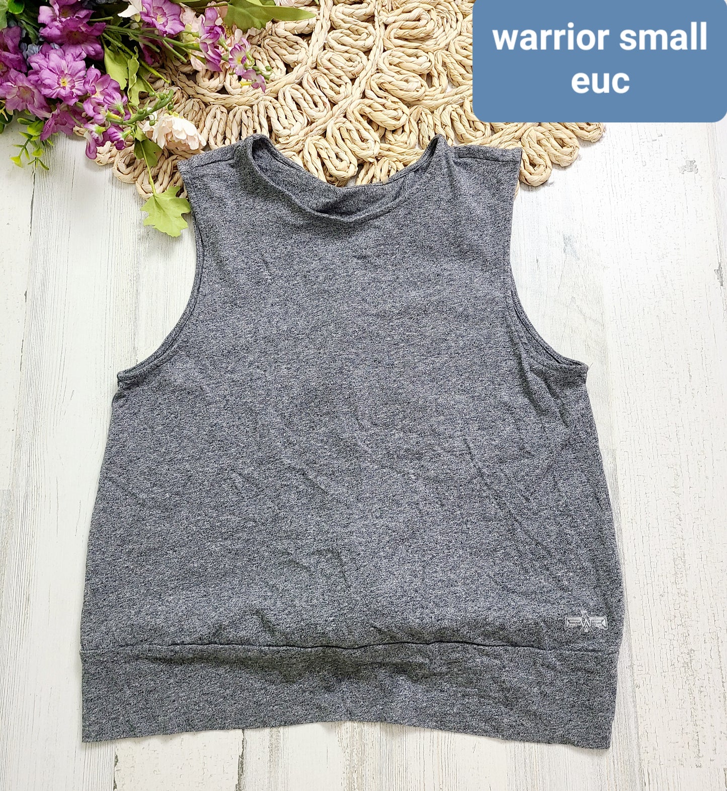warrior gray tank tie back