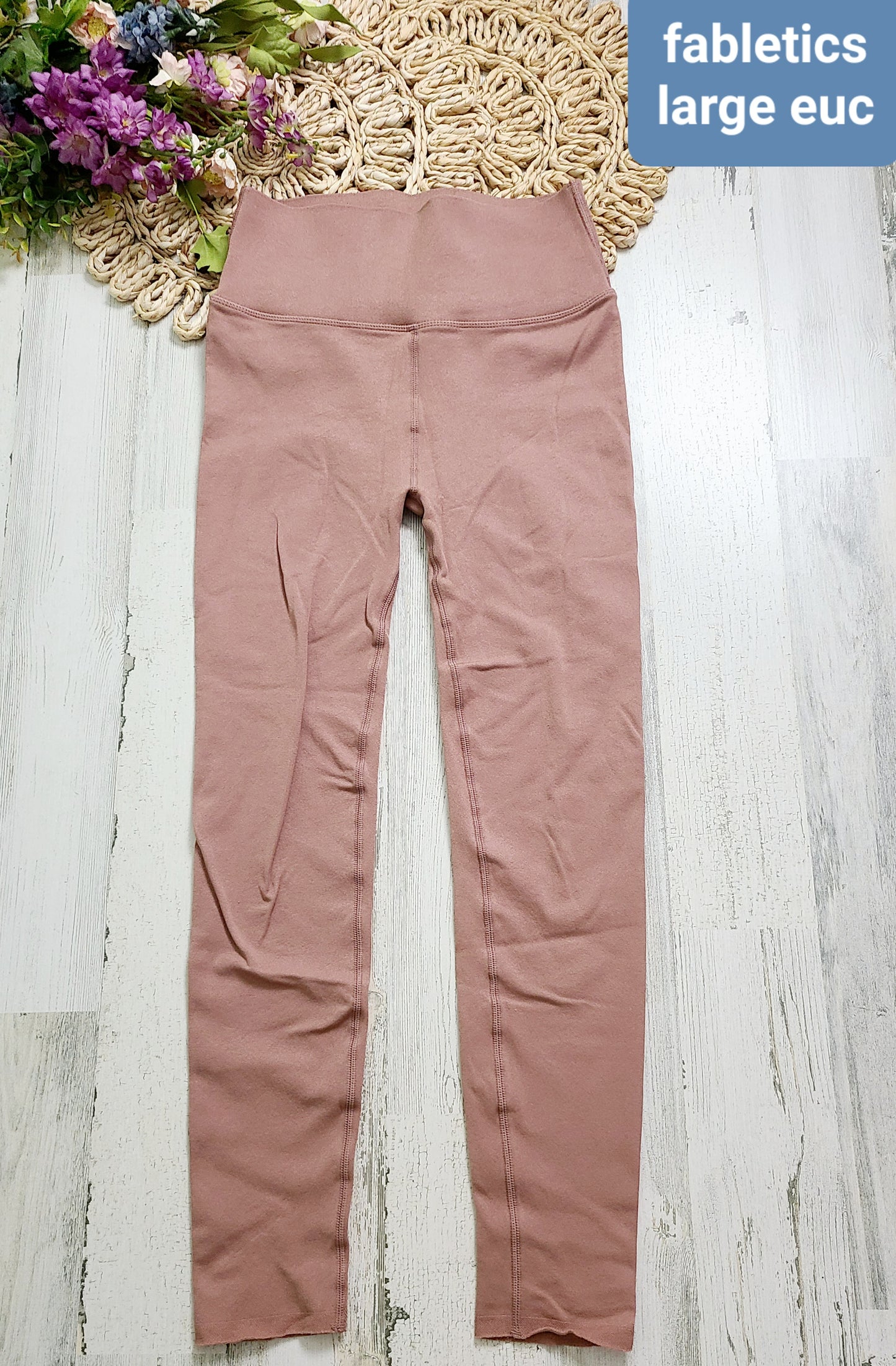 fabletics light dusty pink leggings