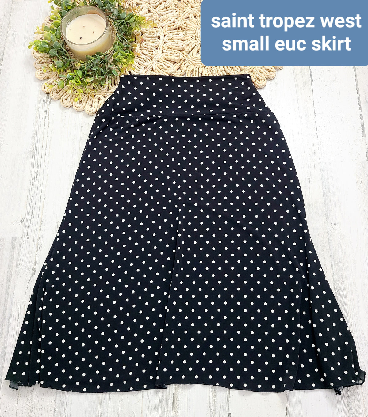 dot skirt saint tropez west