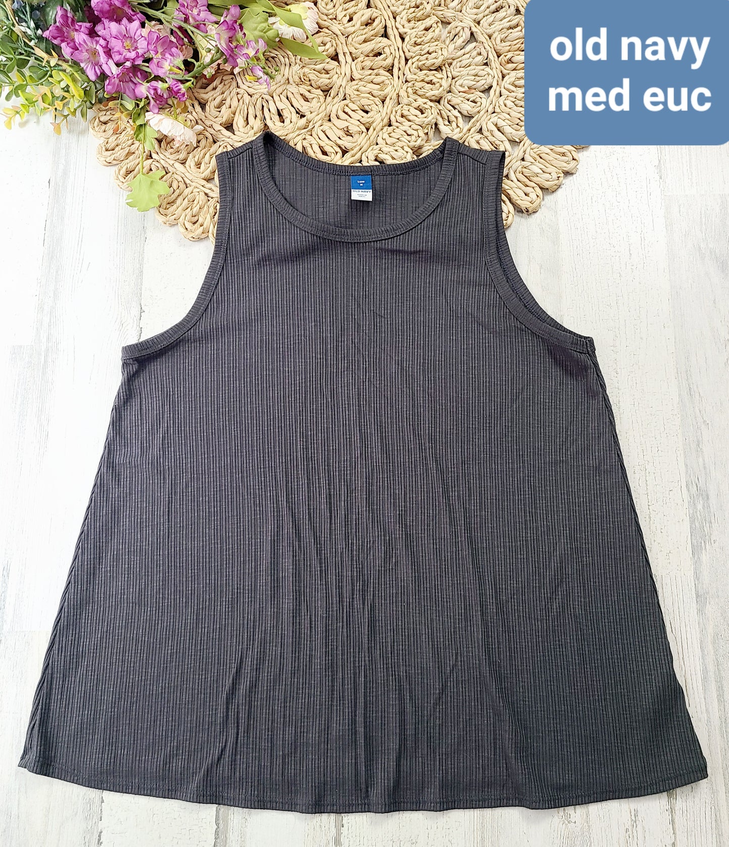 old navy charcoal tank womens