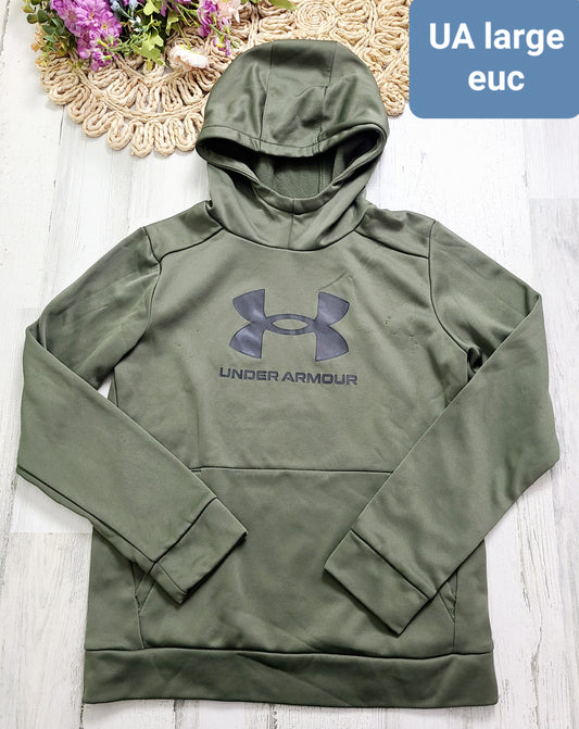 green large ua hoodie boys