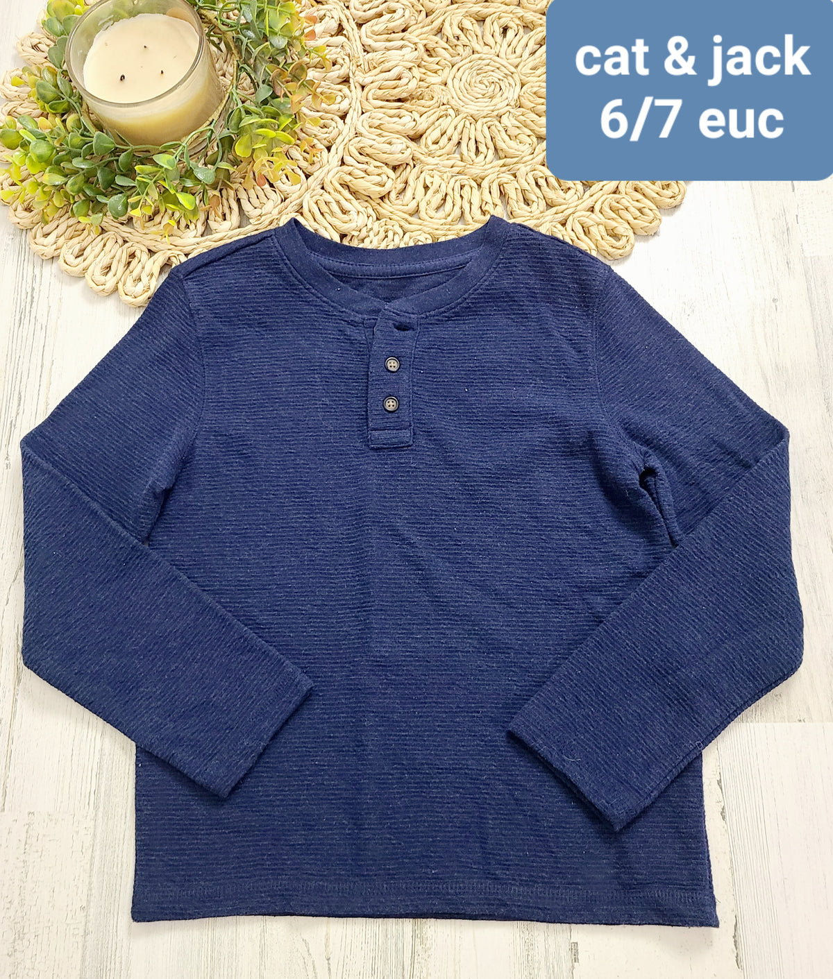 cat&jack navy henley boys