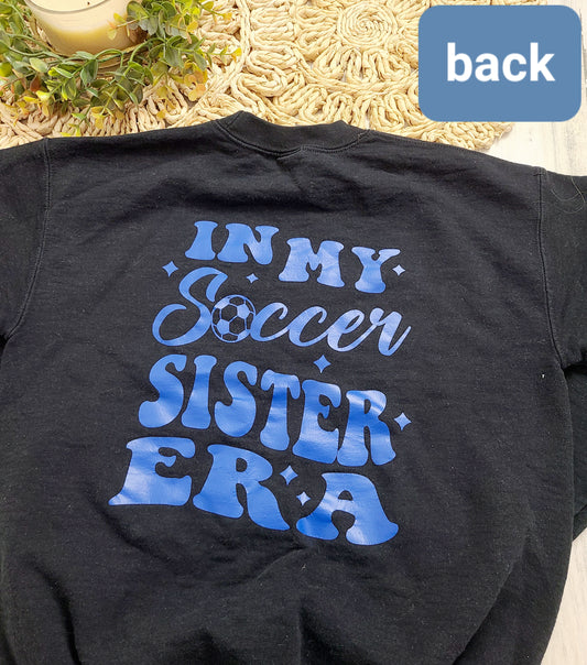 soccer sister era black sweatshirt