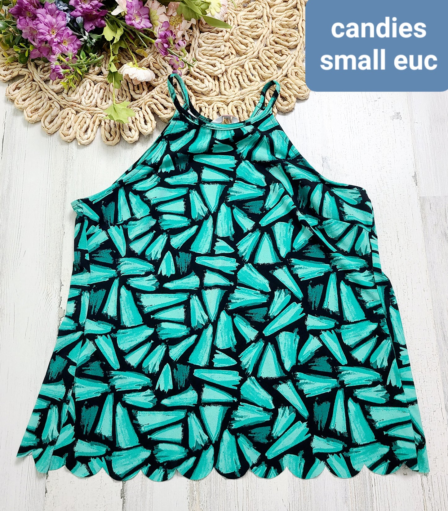 candies scallop tank open back