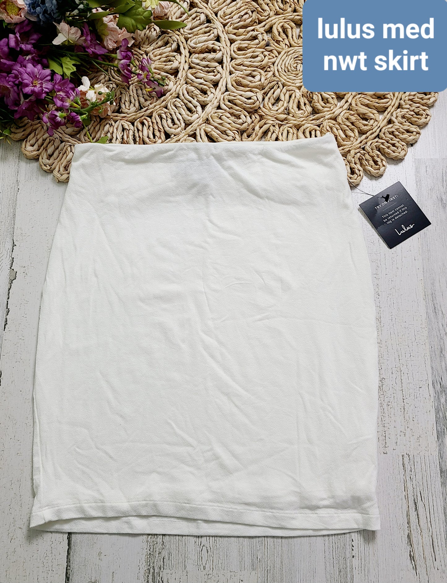 new lulus skirt white