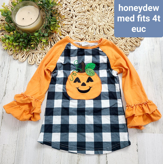 honeydew 4t pumpkin plaid