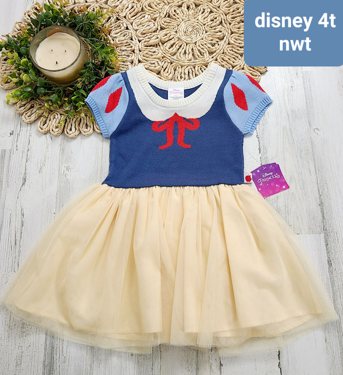 snow white dress disney nwt