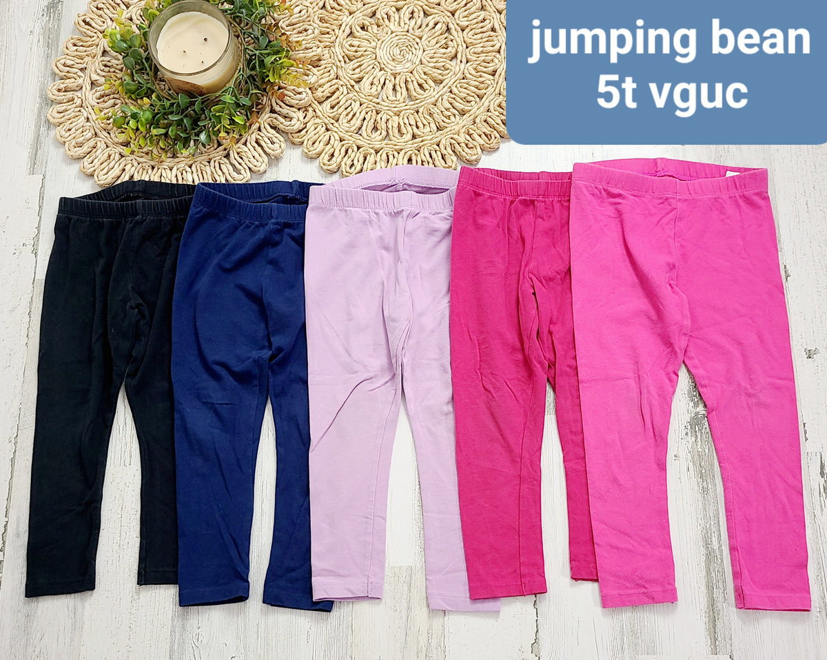 5 leggings black navy pink jumping bean