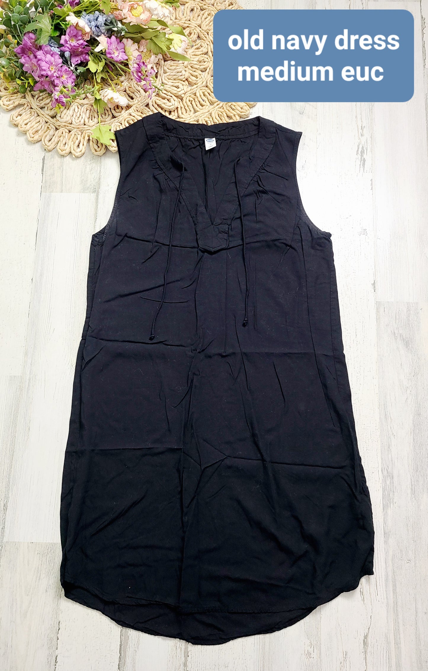 old navy dress with strings by neck