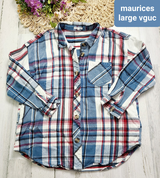 blue red plaid maurices large