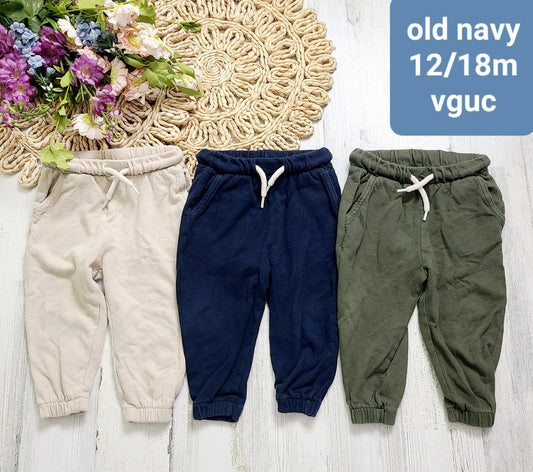 old navy joggers 12/18m