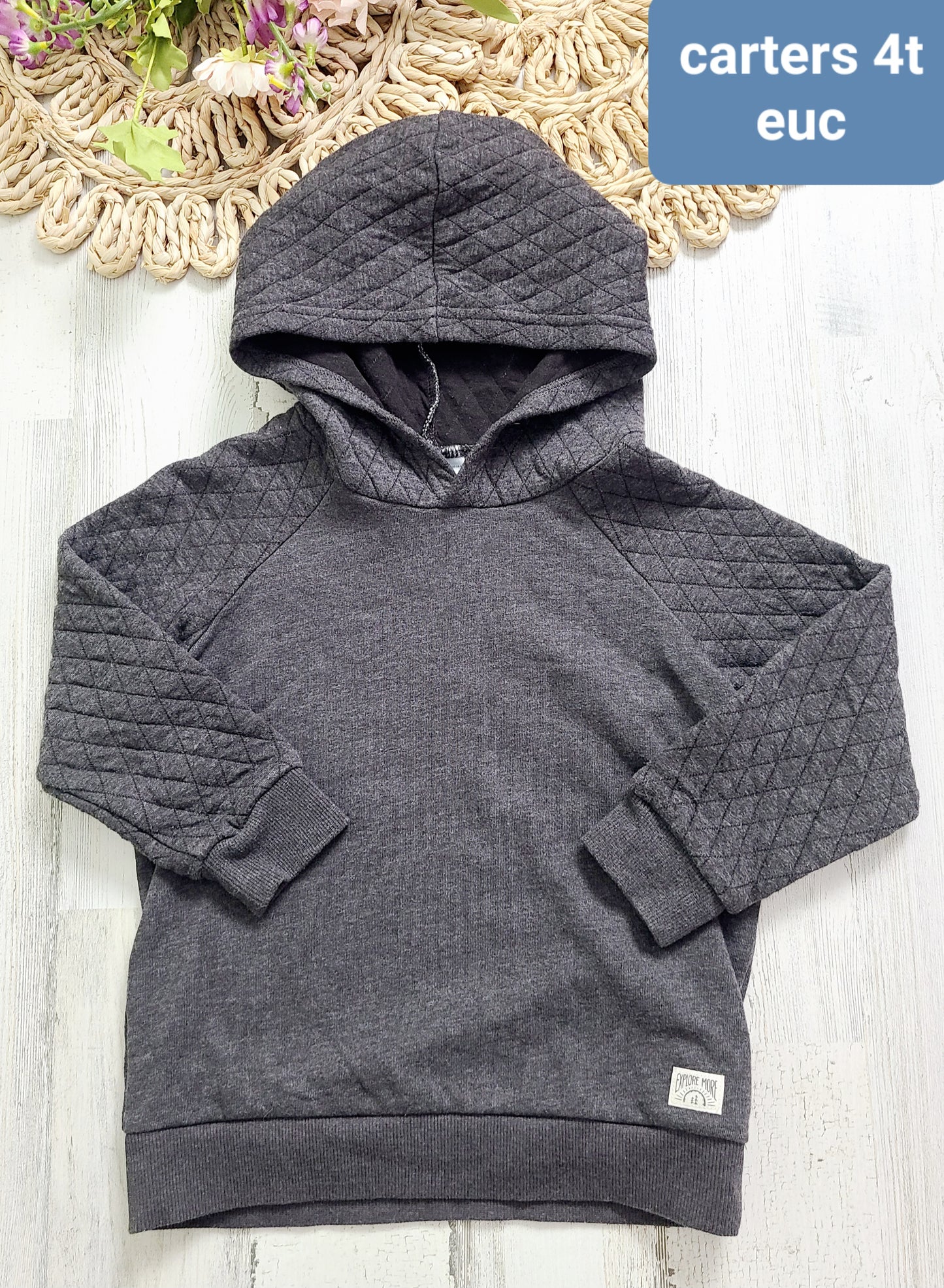 carters quilted hoodie 4t