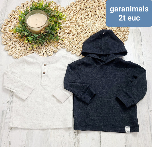 henley and charcoal waffle hood garanimals