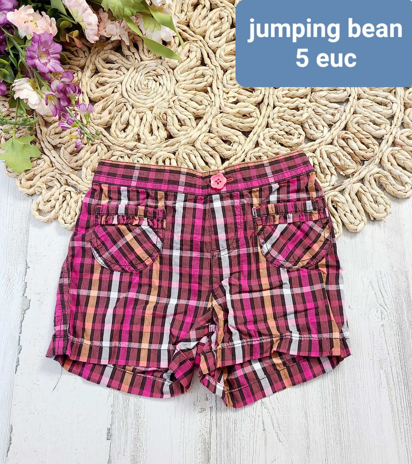 jumping bean plaid shorts girls