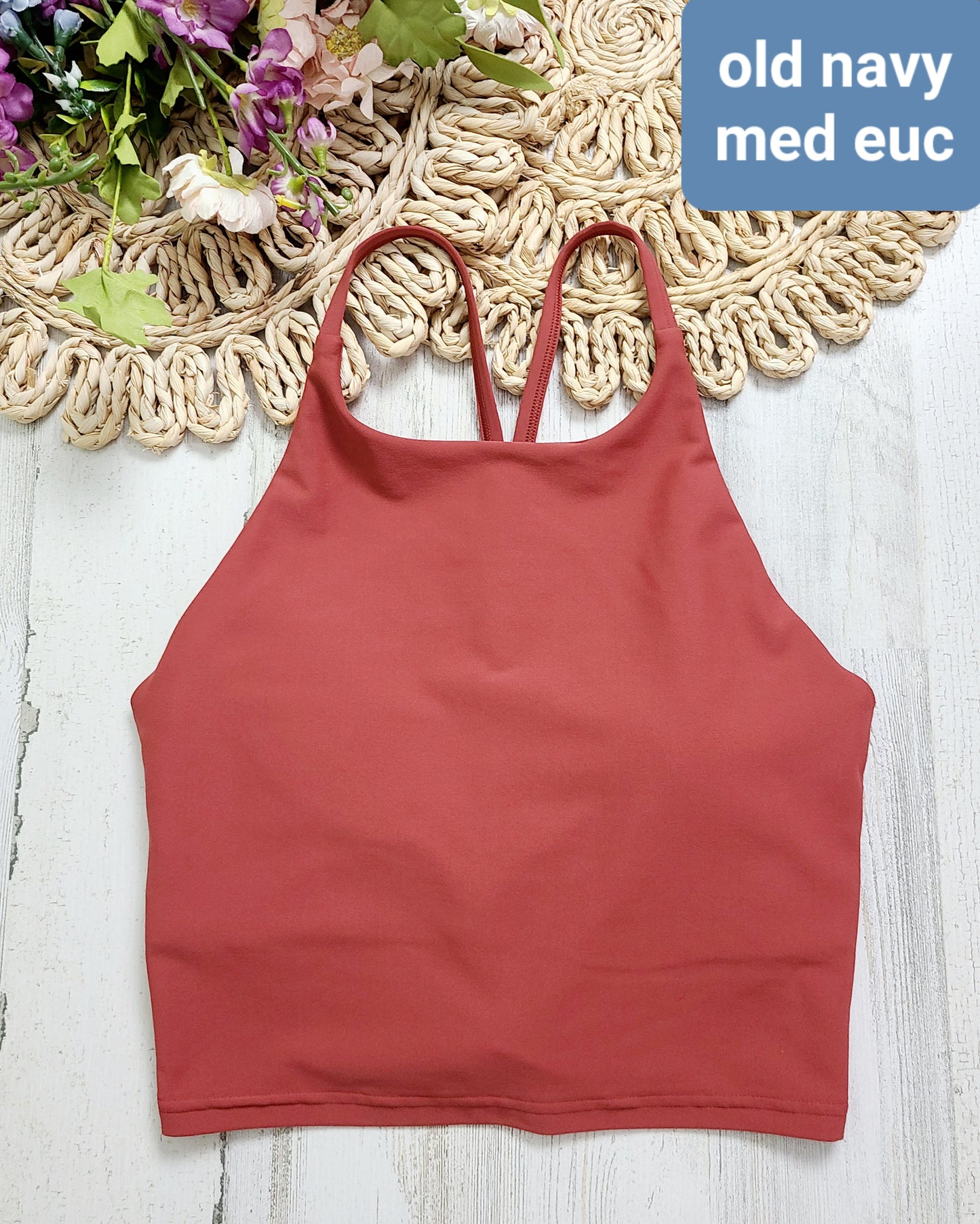 rust active tank old navy med