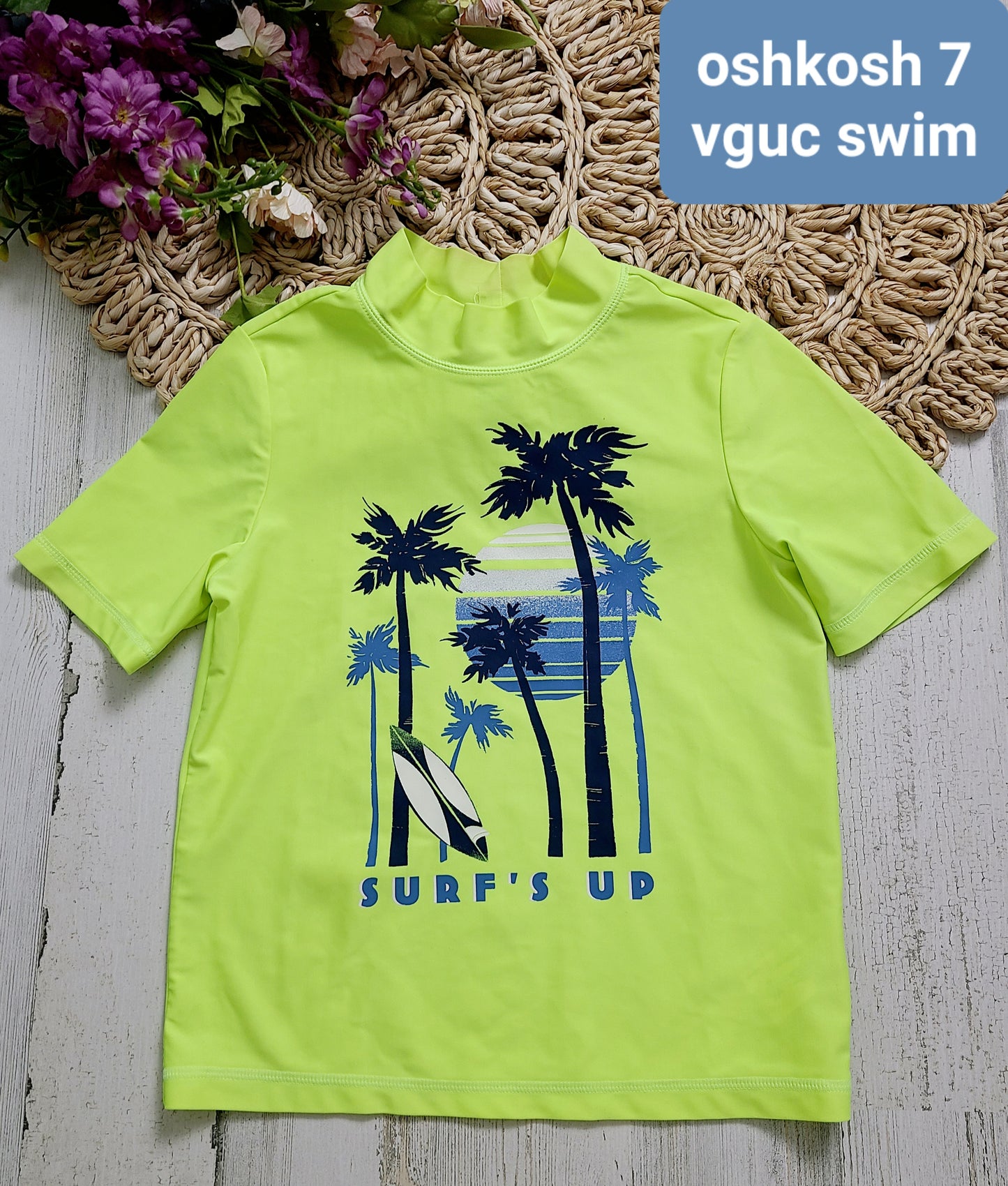 surfs up swim top oshkosh