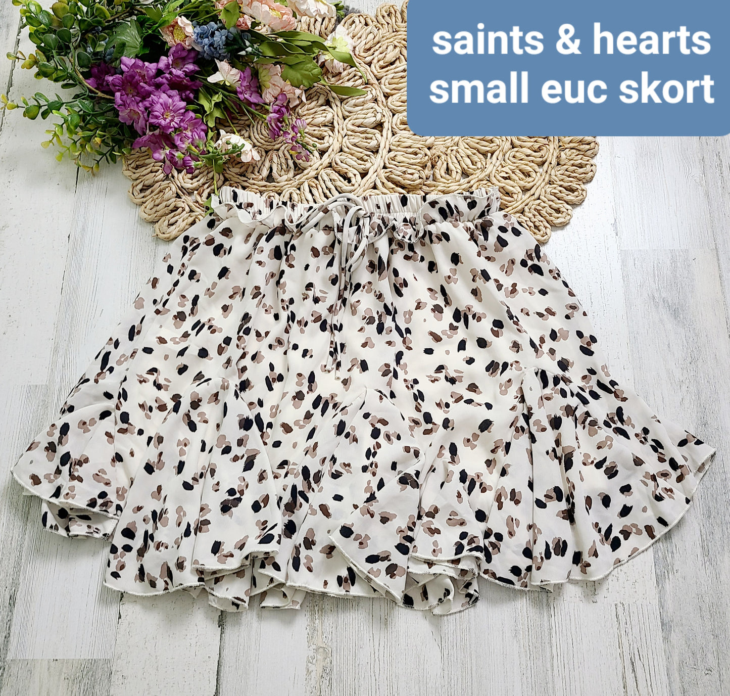 saints & hearts skort