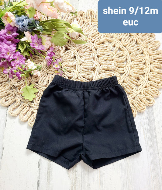 shein black shorts boys