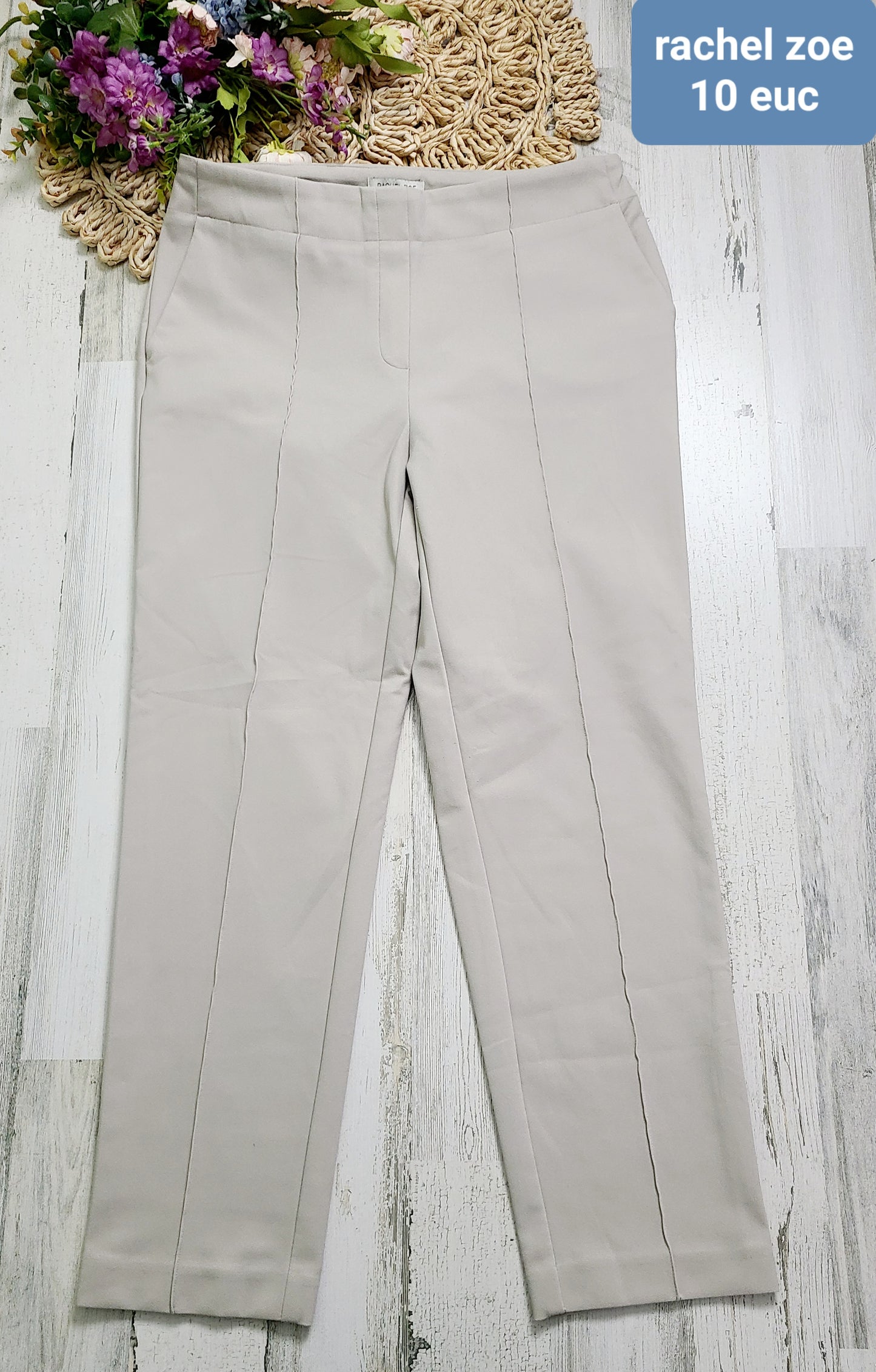 rachel zoe khaki front seam