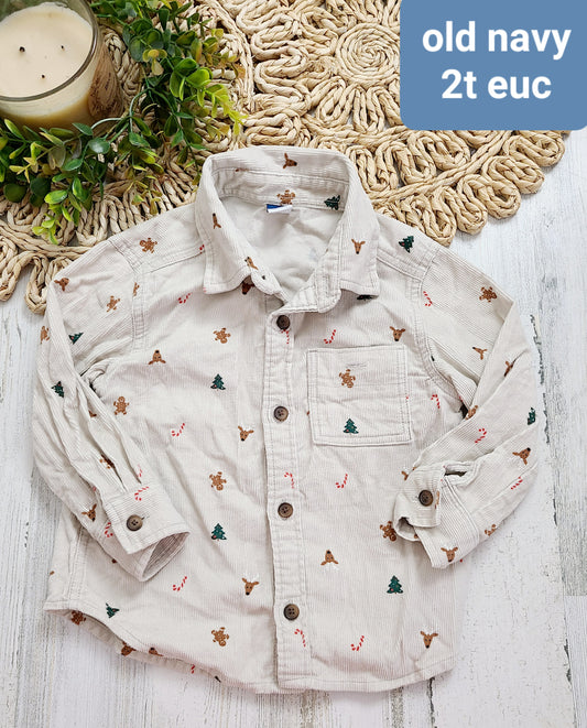 christmas corduroy old navy 2t