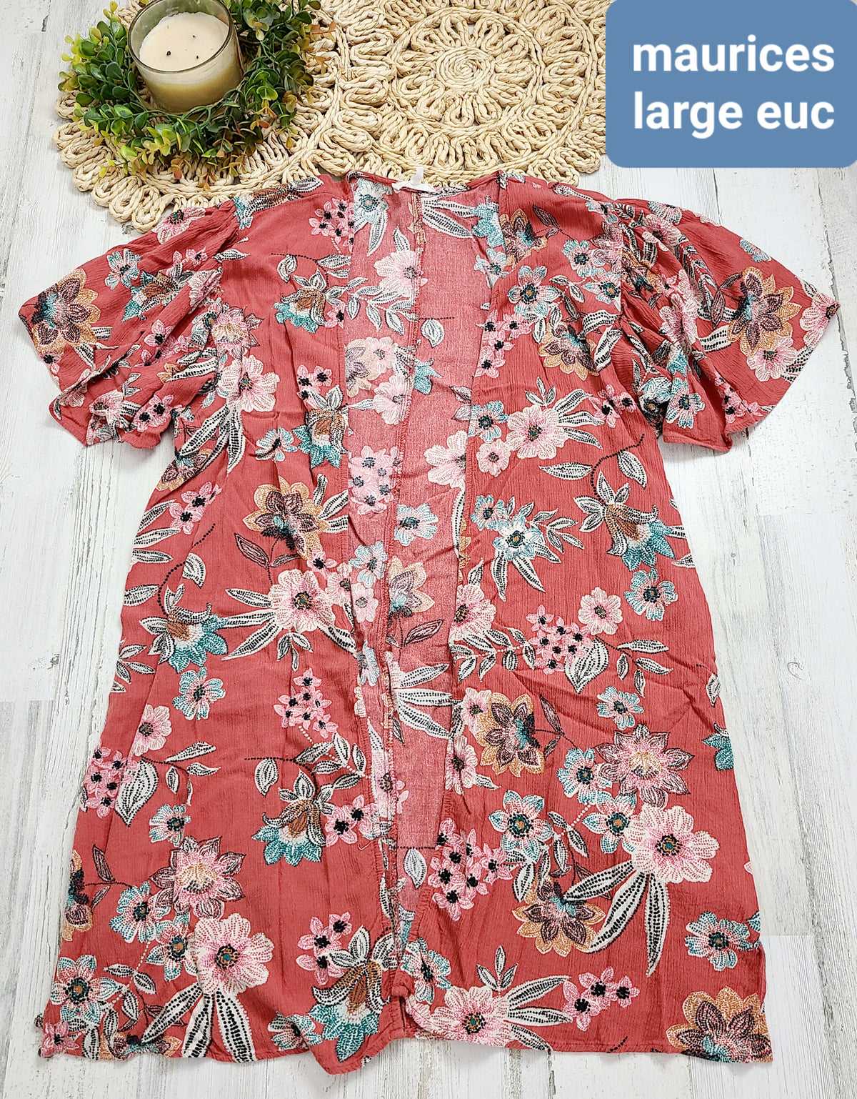 floral kimono maurices large