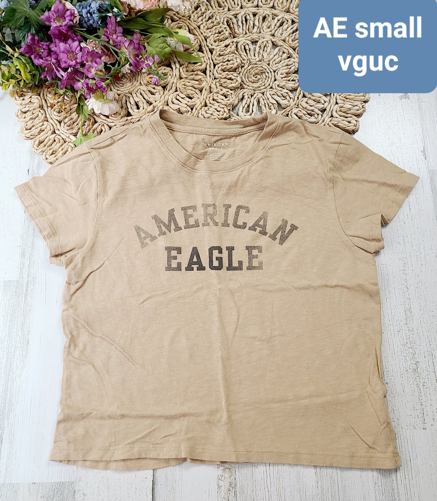 ae tan brand tee
