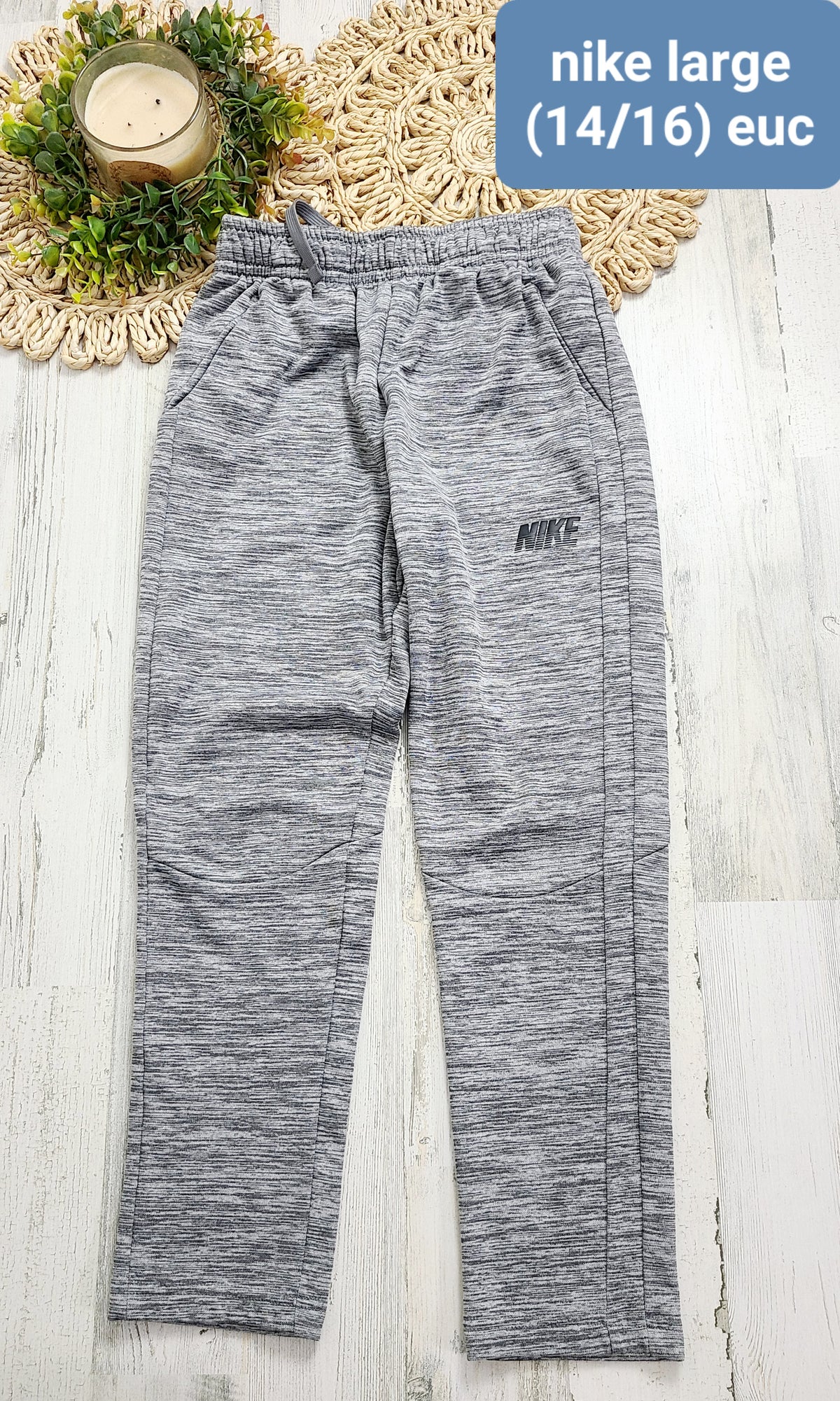 heather gray nike pants large