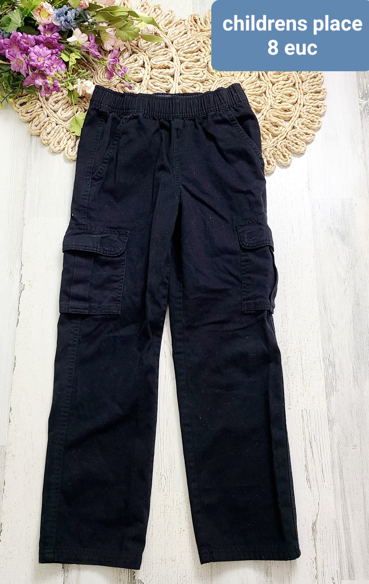 black cargo pants childrens place
