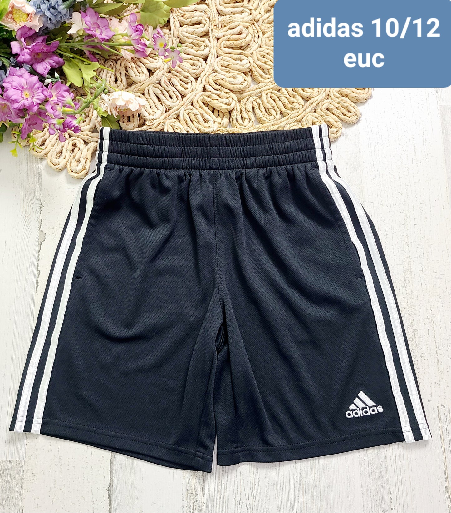 adidas shorts 10/12y black