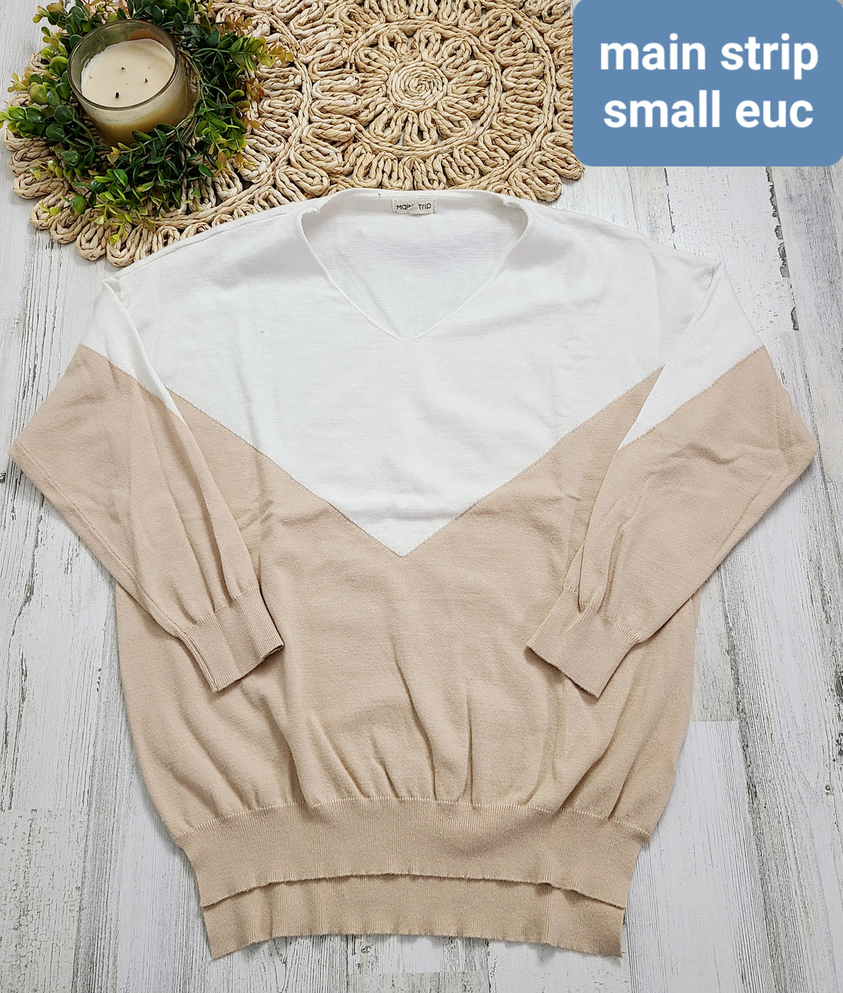 main strip chevron colorblock