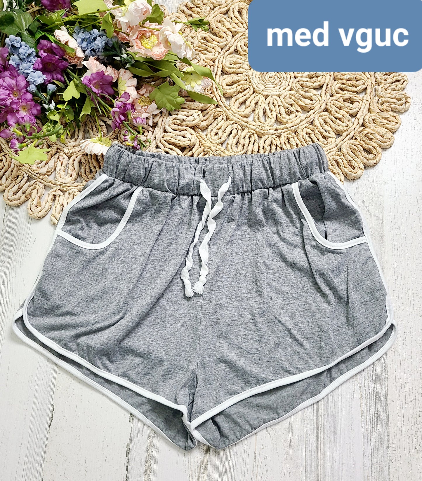 gray lounge shorts