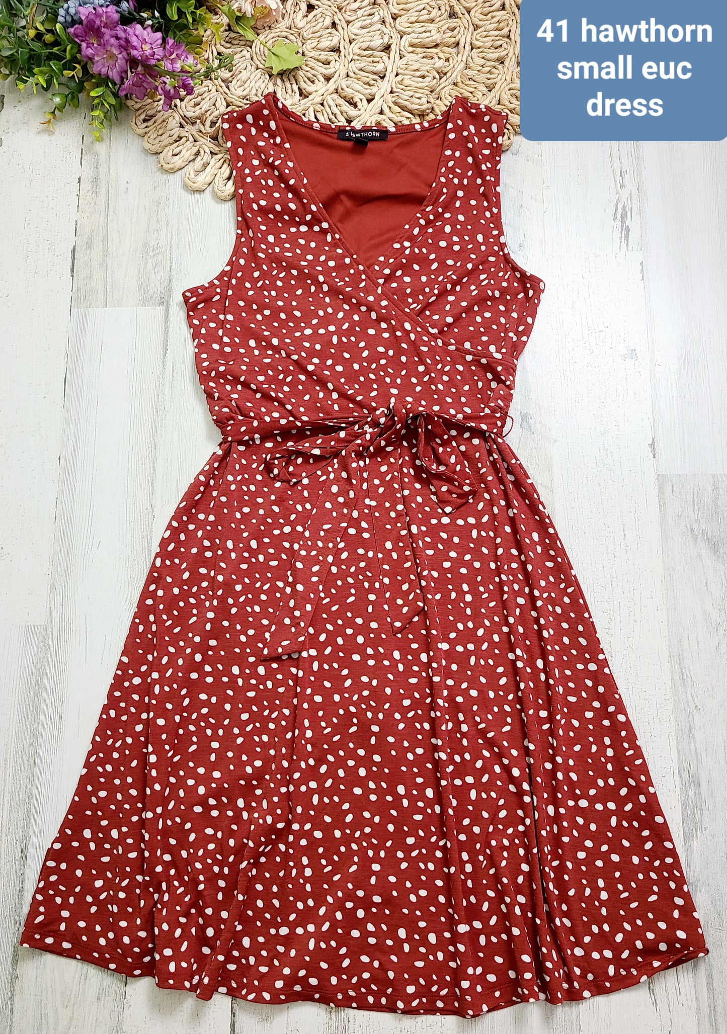 41 hawthorne red front tie