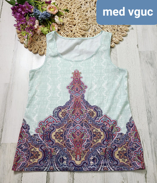 medium paisley design tank