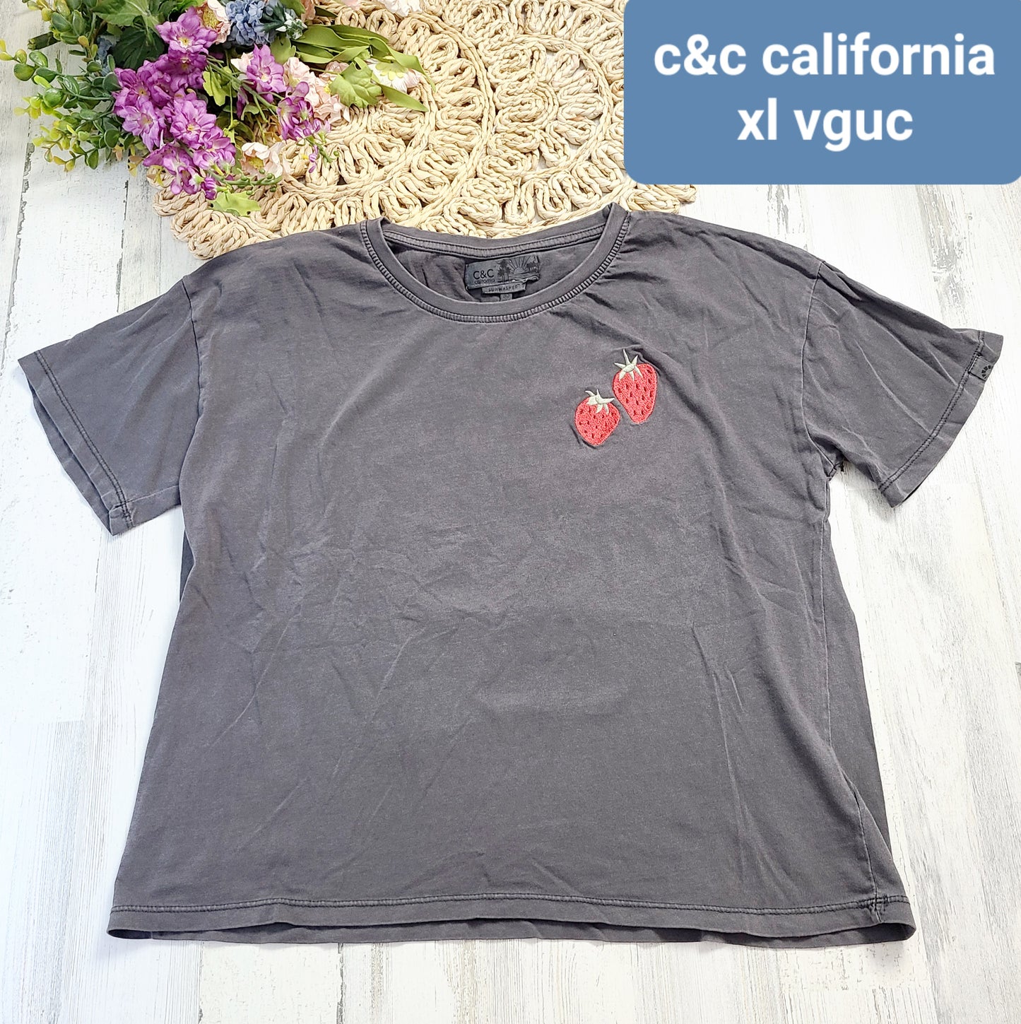 c&c strawberry tee